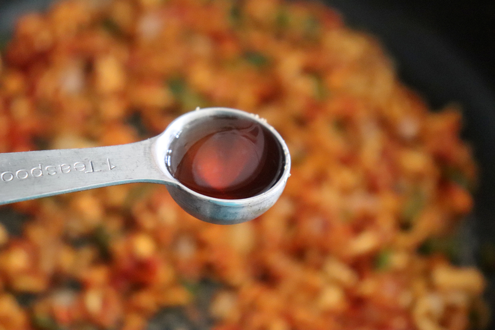 Adding apple cider vinegar