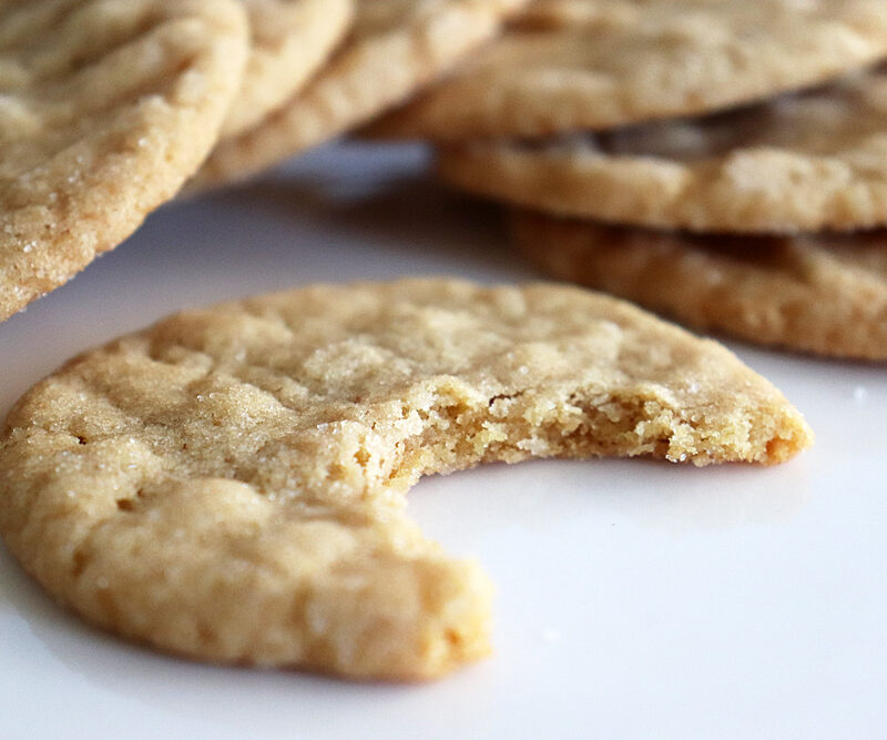 Classic Peanut Butter Cookie Recipe Bite shot