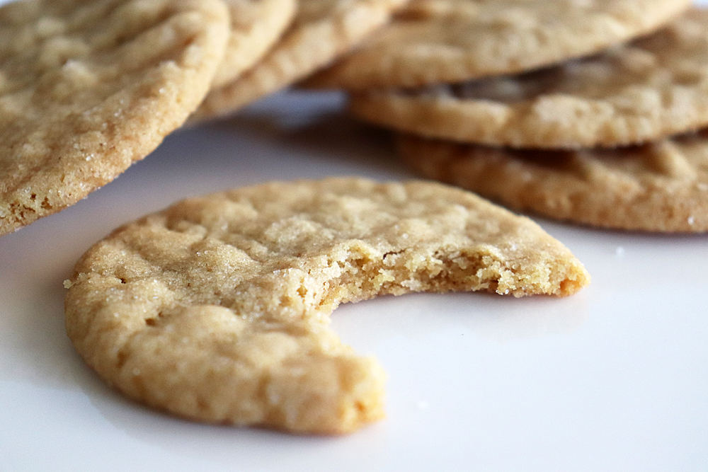 Classic Peanut Butter Cookie Recipe Bite shot