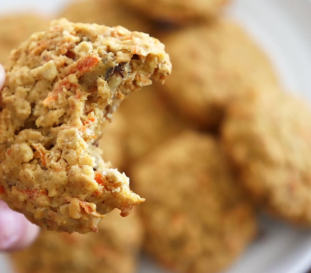 Vegan Carrot Cake Oatmeal Cookies HERO SHOT