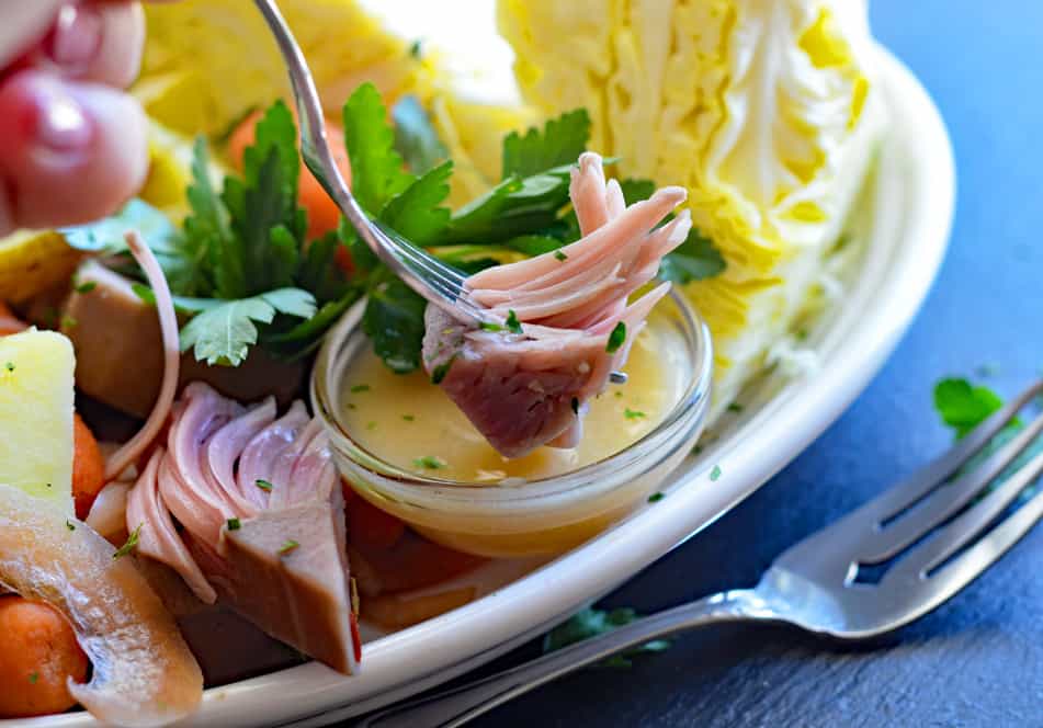 Slow Cooker Corned Jackfruit and Cabbage