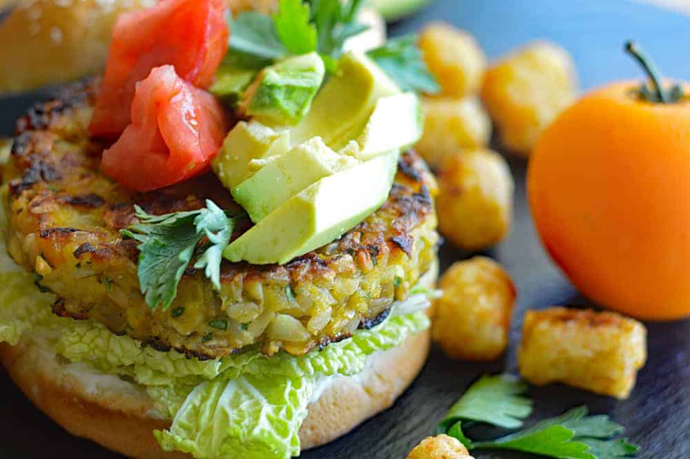 Vegan Golden Beet Burgers