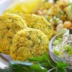 Golden Turmeric Air Fryer Falafel