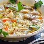 Easy Vegan Wild Rice and Mushroom Soup