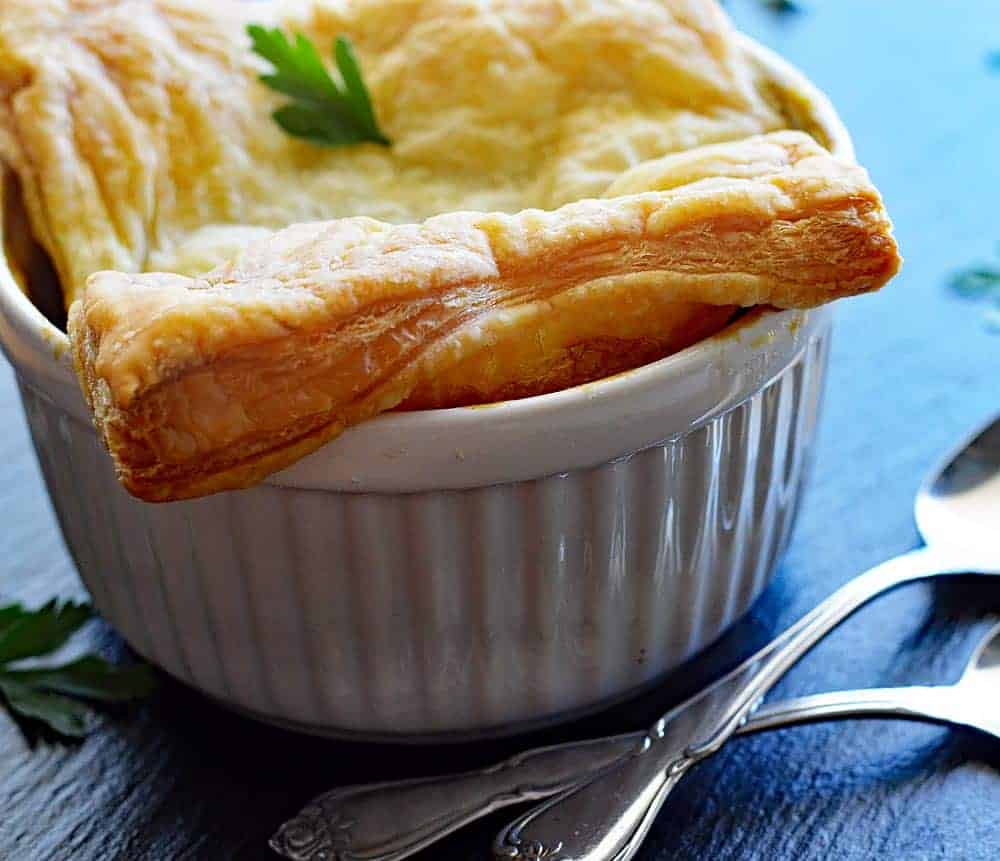 Vegan Pot Pie with Puff Pastry Crust