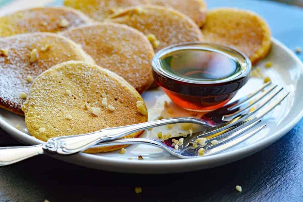 Vegan Silver Dollar Pumpkin Pancakes