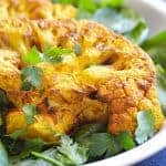 Air Fryer Fried Turmeric Cauliflower Steaks