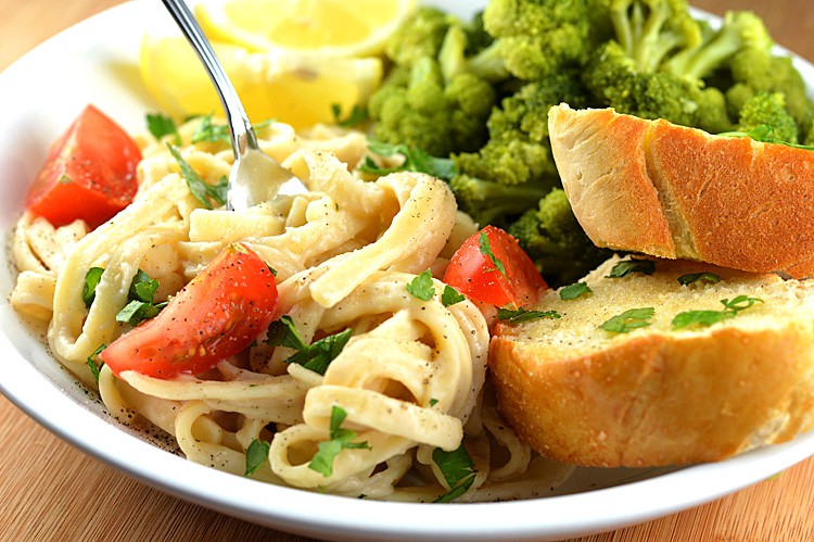 White Bean Fettuccine Alfredo