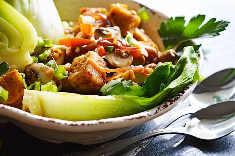 Vegan Tempeh Umami Bowl