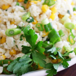 Vegan Corn Fried Cauliflower Rice HERO