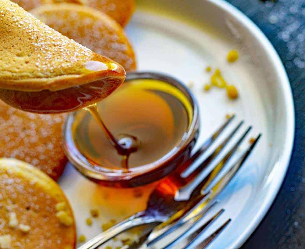 Vegan Silver Dollar Pumpkin Pancakes