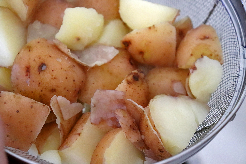 Drained Potatoes