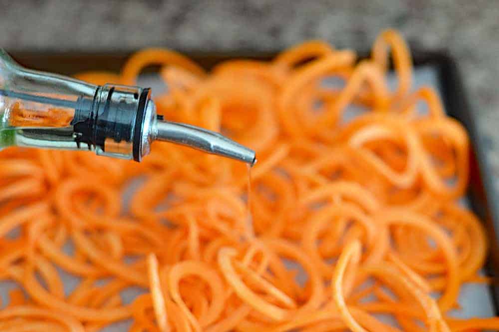 Spiralized Sweet Potato Fries
