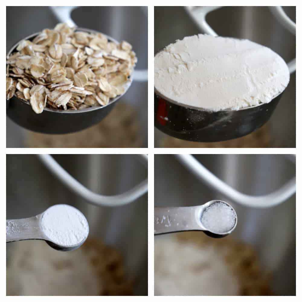 Dry ingredients collage