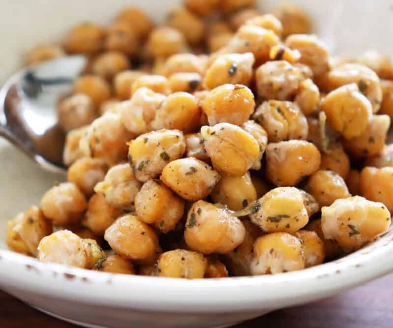 Crunchy Roasted Ranch Chickpeas Hero Shot