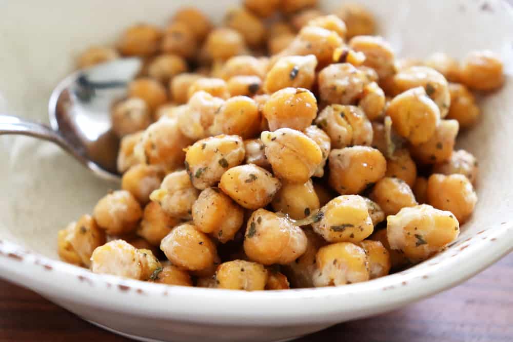 Crunchy Roasted Ranch Chickpeas Hero Shot