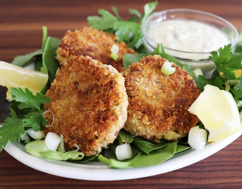 Beauty shot of Hearts of Palm Cakes