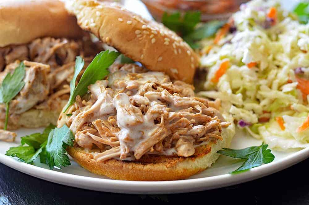 Pulled Jackfruit with Alabama White Barbecue White Sauce