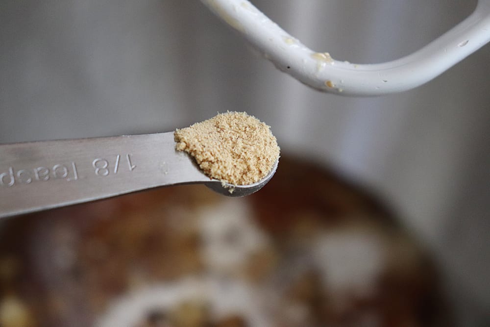Adding ginger to the Vegan Carrot Cake Oatmeal Cookies