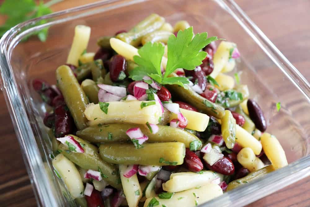 Completed Three Bean Salad