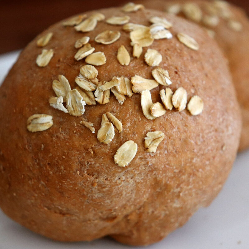 Vegan Honey Wheat Rolls Hero Shot
