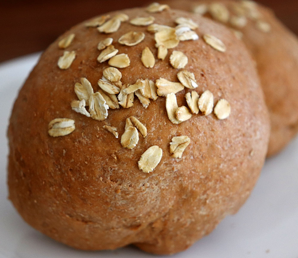 Vegan Honey Wheat Rolls Hero Shot