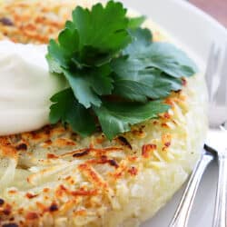 Crispy Vegan Skillet Hash Browns Hero Shot