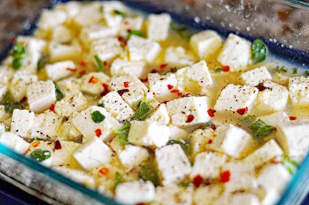 Easy Vegan Tofu Feta Cheese