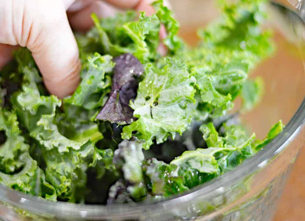 Massaging the kale