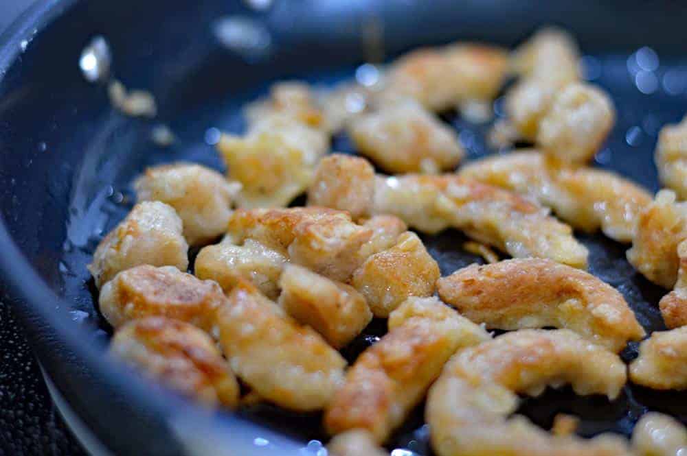 Original Orange "Chicken" by Panda Express {Vegan Version} Pan Fried Soy Curls
