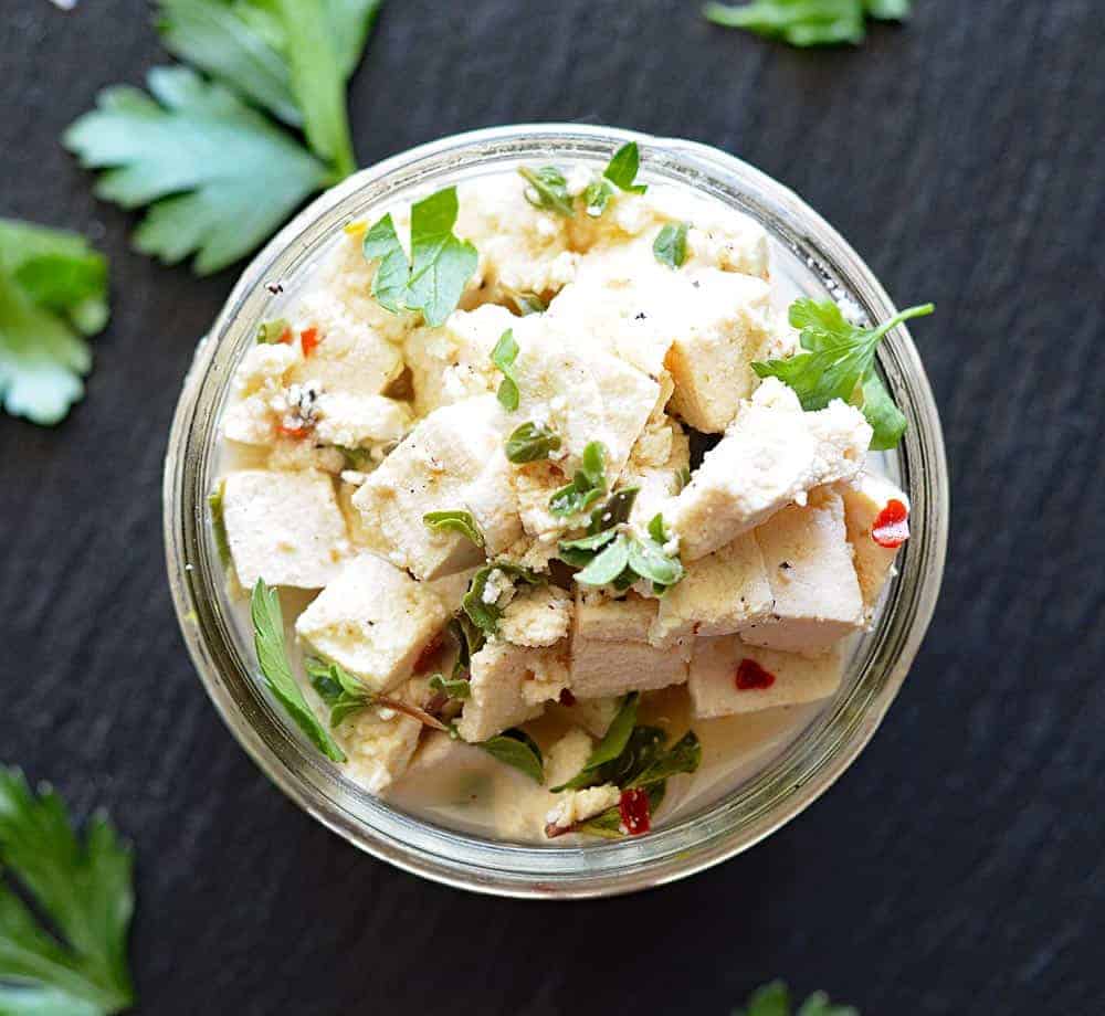 Easy Vegan Tofu Feta Cheese