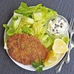 Crispy Chickpea Cutlets with Lemon Caper Sauce