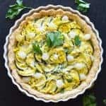 Vegan Summer Squash and Corn Tart