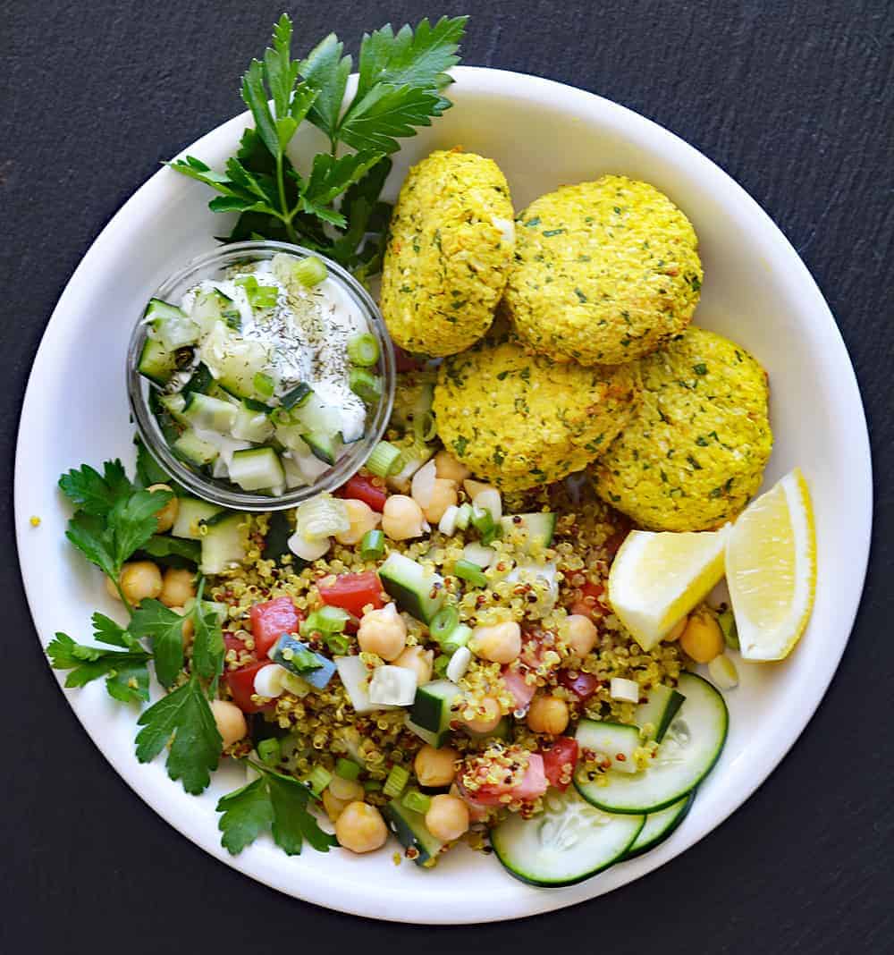 Golden Turmeric Air Fryer Falafel