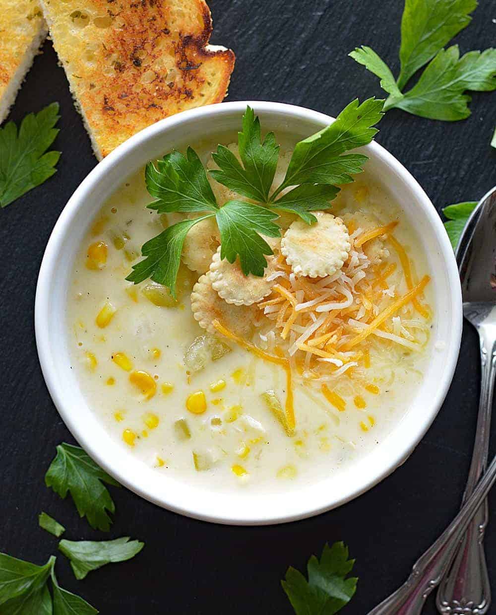 Vegan Cafe Corn Chowder