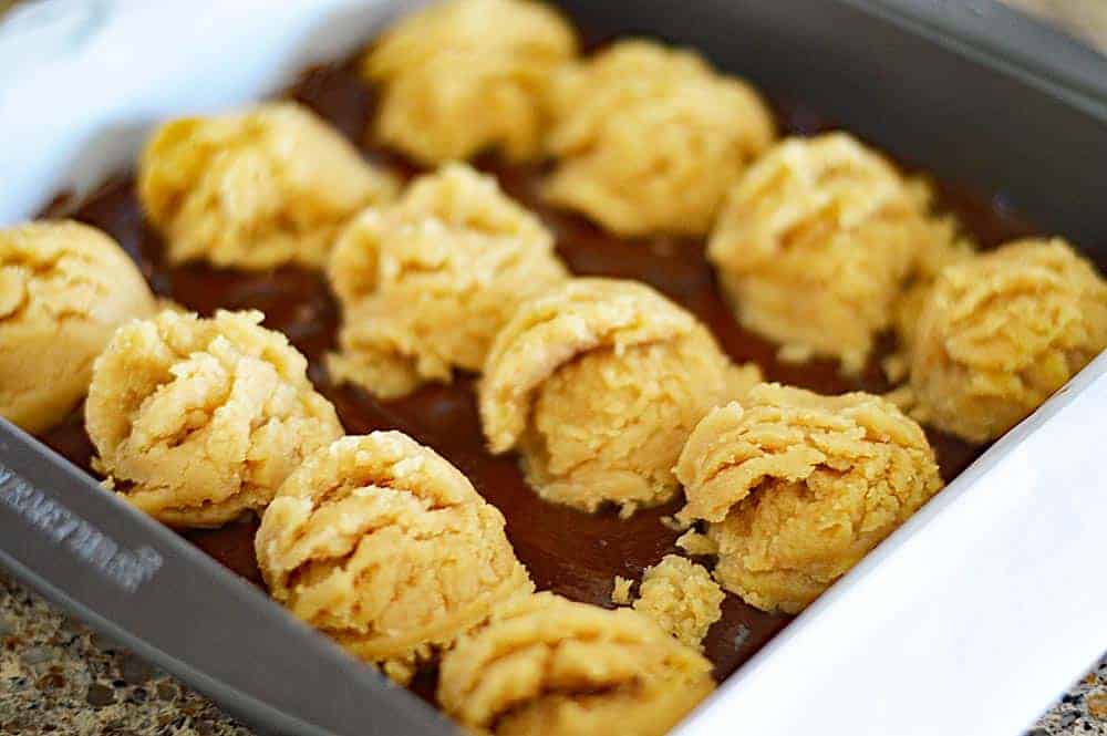 Vegan Peanut Butter Cookie Brownies DOUGH