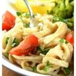 White Bean Fettucine Alfredo