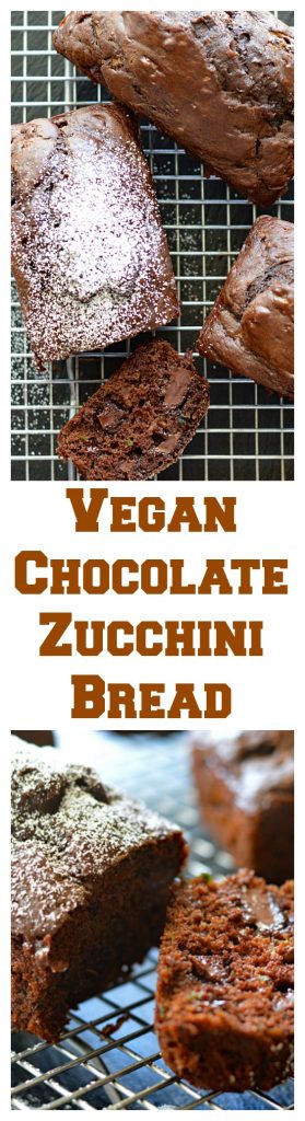 Vegan Chocolate Zucchini Bread Long Pin