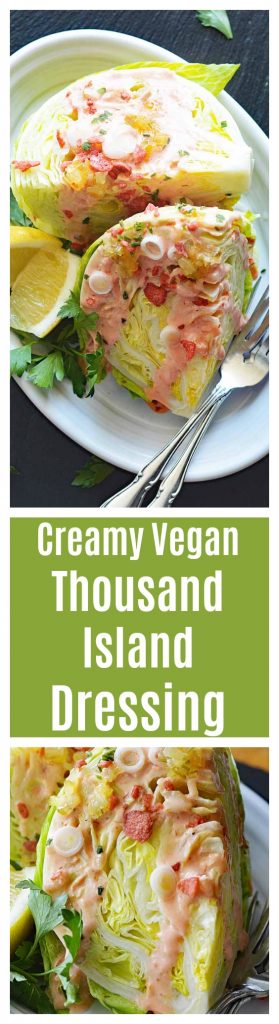 Creamy Vegan Thousand Island Dressing
