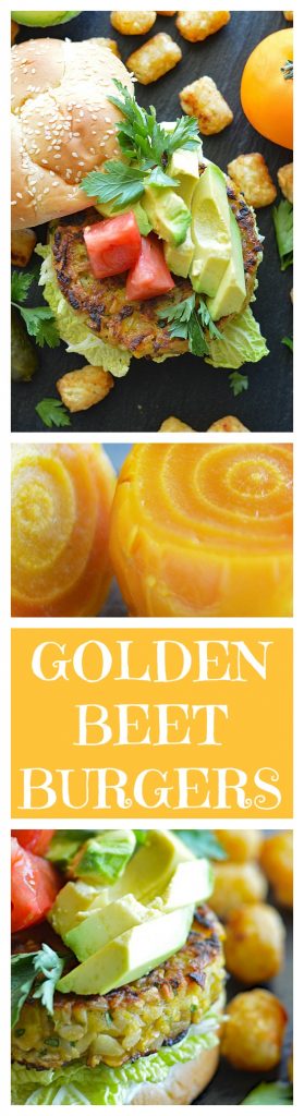 Vegan Golden Beet Burgers