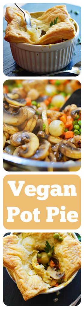 Vegan Pot Pie with Puff Pastry Crust