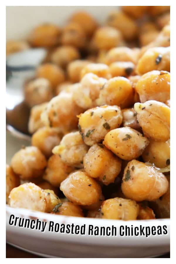Crunchy Roasted Ranch Chickpeas PIN