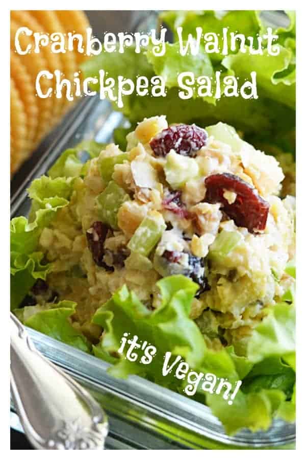 Vegan Cranberry Walnut Chickpea Salad Recipe