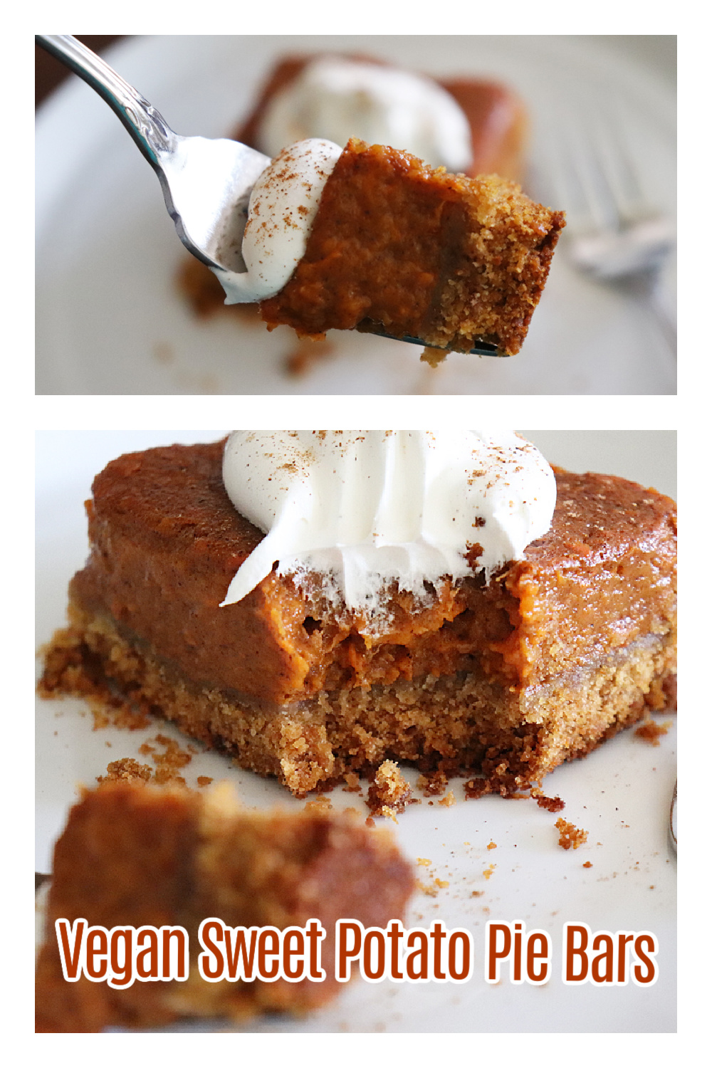 Pinterest Ad Pin for Vegan Sweet Potato Pie Bars