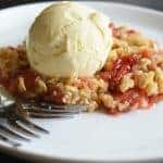 Vegan Strawberry Rhubarb Crisp Recipe