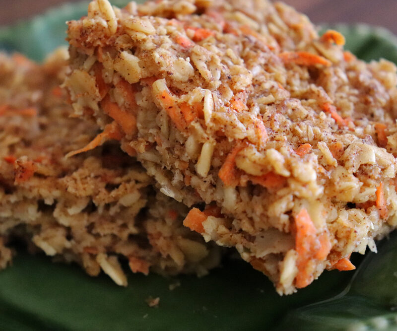 Vegan Baked Carrot Cake Oatmeal Hero Shot