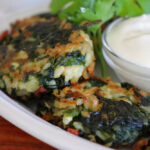 Vegan Spinach and Brown Rice Cakes Hero Shot