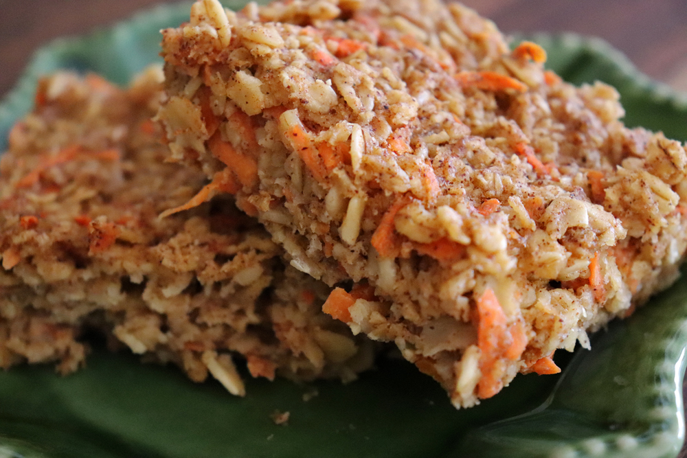 Vegan Baked Carrot Cake Oatmeal Hero Shot