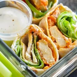 Vegan Buffalo Crispy Tender Roll Ups