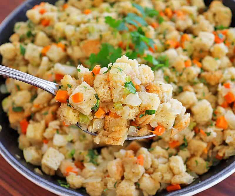 Spoonful of Homemade Stove Top Stuffing